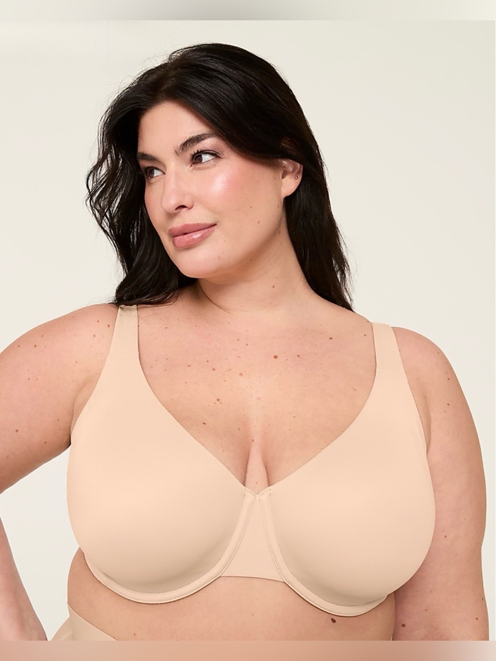 Cacique Lane Bryant Smart Lift Full Coverage Bra Beige 40G